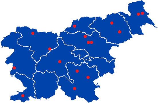 Zavetišča, ki sodelujejo z nami