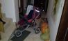 Otroški voziček in nahrbtnik za nošnjo otroka