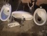 Umivalnik (veliki in mali), bide, WC školjka