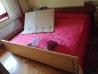 velika omara (cca 3 m), francoska postelja, 2x nočna omara, komoda