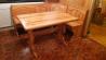 Kotni sedalni del in miza iz polnega lesa
