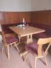 Dva lesena stola, lesena miza, sedežna kotna garnitura. Dobro ohranje