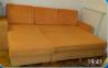 sedežna oranžne barve 250x160+tabure 80x80, kvalitetno, lepo ohranje