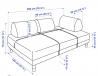 Ikea kavč 200x120 siv, iz blaga, lepo ohranjen, potrebuje pa čišče