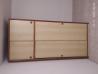 Omaro z drsnimi vrati 100 x 60 x 230