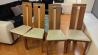 6 lesenih stolov dveh vrst
