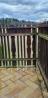 Lesena balkonska ograja / rabljena / cca 12 metrov