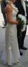 Žensko poročno obleko v Sampanc barvi