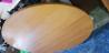 Miza okrogla 115cm lesena, raztegljiva v oval, poleg se steklo 115 cm