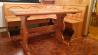 Kotni sedalni del in miza iz polnega lesa
