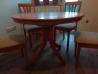 lesena miza in 5 stolov