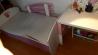 Otroška postelja, roza-bela barva, 160x80cm.