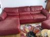 Usnjena sedežna z taburejem