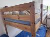 Vrhunsko ohranjen lesen pograd z letvicami, 2x90x200 cm