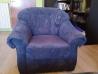 Sedežna in fotelj - komplet temno modre barve